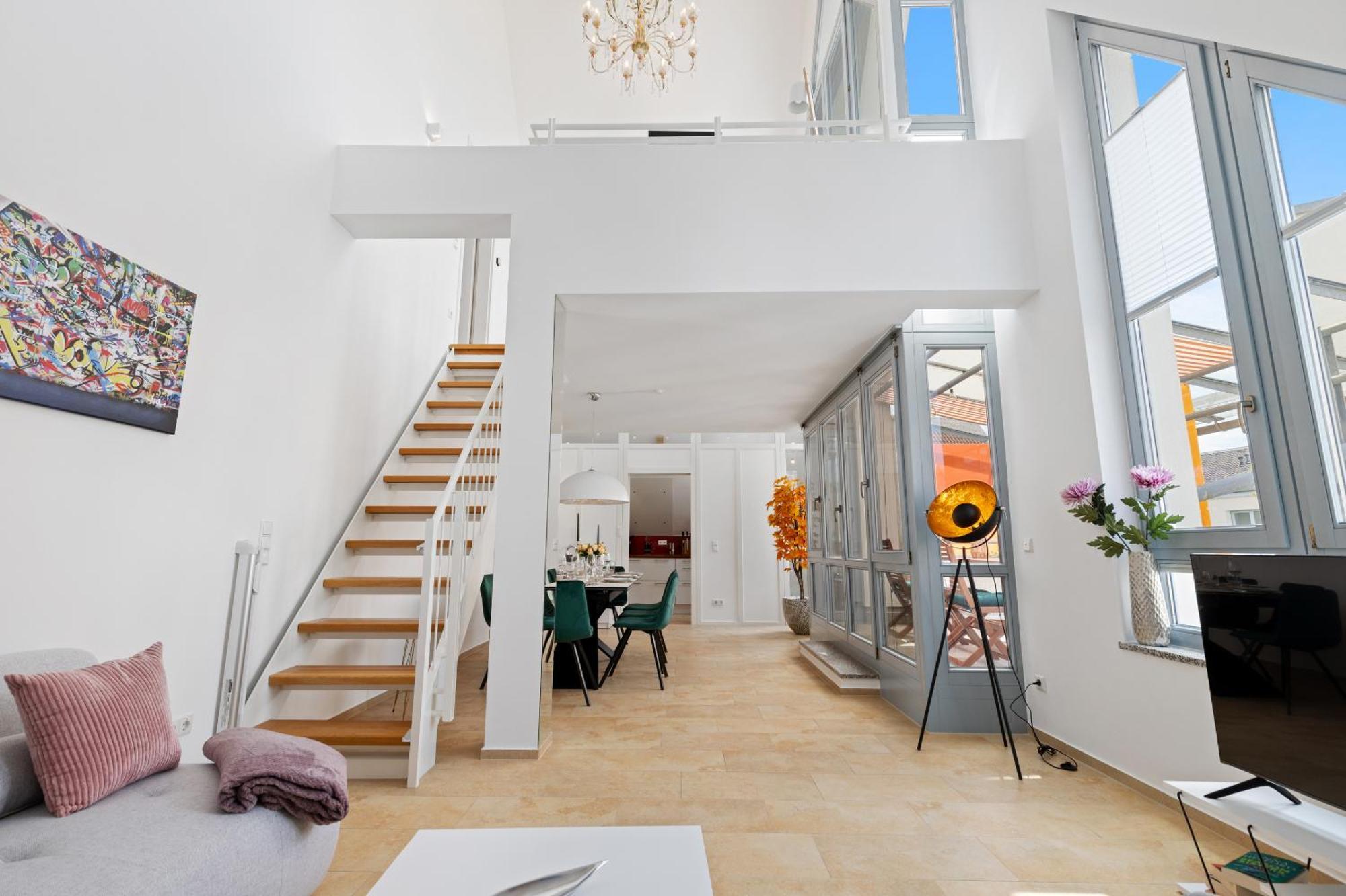 Helloflats - Luxus-Penthouse - Balkon - Parking - Zentrum - Therme - Naehe Flughafen Muc Erding Exteriér fotografie